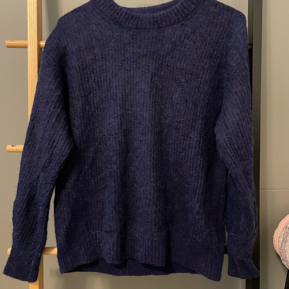 Everlane Alpaca Crew in Navy